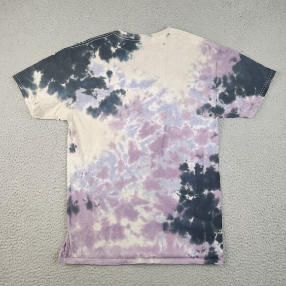 ACDC High Voltage Music Rock Band Purple Tie Dye T-Shirt Women’s Medium V-Neck - Picture 2 of 9